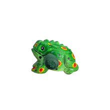 Load image into Gallery viewer, 1.5&quot; Wooden Musical Frog - Green Spring Design (Percussion Instrument)