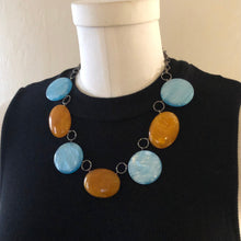 Load image into Gallery viewer, Honey Water Linked Statement Necklace