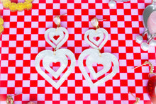 Load image into Gallery viewer, We Make a Great Pair-Heart Dangle Earrings