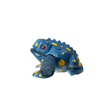 Load image into Gallery viewer, 2&quot; Wooden Musical Frog - Sea Design (Percussion Instrument)