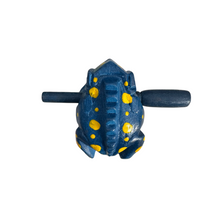Load image into Gallery viewer, 2&quot; Wooden Musical Frog - Sea Design (Percussion Instrument)