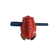 Load image into Gallery viewer, 2&quot; Small Red Dart  Frog Musical Frog Percussion Instrument