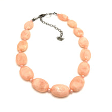 Load image into Gallery viewer, Peach Crackle Facet Marco Necklace