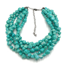 Load image into Gallery viewer, Cyan-Mint Stacked Deco Sylvie Necklace