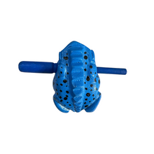 Load image into Gallery viewer, 3" Wooden Musical Frog - Blue Dart Design (Percussion Instrument)