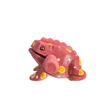 Load image into Gallery viewer, 3&quot; Medium Pink Musical Percussion Frog