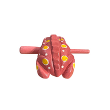 Load image into Gallery viewer, 3&quot; Medium Pink Musical Percussion Frog