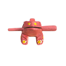 Load image into Gallery viewer, 3&quot; Medium Pink Musical Percussion Frog