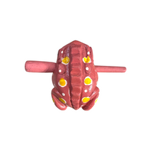 Load image into Gallery viewer, 3&quot; Medium Pink Musical Percussion Frog