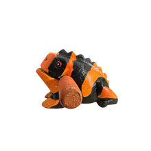 Load image into Gallery viewer, 3&quot; Medium Orange Dart Musical Percussion Frog