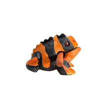 Load image into Gallery viewer, 3&quot; Medium Orange Dart Musical Percussion Frog