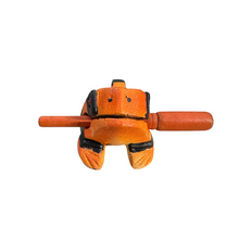 Load image into Gallery viewer, 3&quot; Medium Orange Dart Musical Percussion Frog