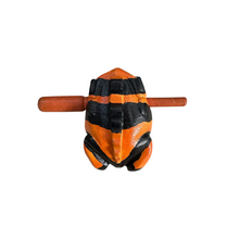 Load image into Gallery viewer, 3&quot; Medium Orange Dart Musical Percussion Frog