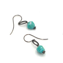 Load image into Gallery viewer, Mint Cyan Deco Link Earrings