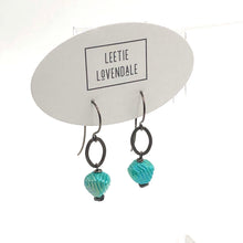Load image into Gallery viewer, Mint Cyan Deco Link Earrings