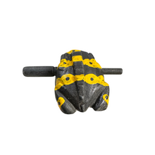 Load image into Gallery viewer, 3" Wooden Musical Frog - Yellow Dart Design (Percussion Instrument)