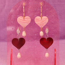Load image into Gallery viewer, Lovely Heart Drop Earrings