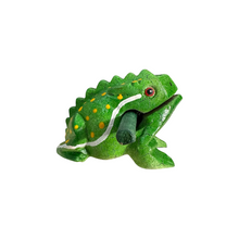 Load image into Gallery viewer, 3&quot; Medium Green Leaf Musical Percussion Frog