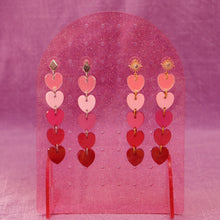 Load image into Gallery viewer, Falling in Love Acrylic Heart Earrings
