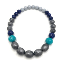 Load image into Gallery viewer, Blue Mist Stretch Bauble Necklace - Shortie