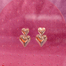 Load image into Gallery viewer, Together Forever- Titanium Heart Earrings