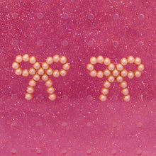 Load image into Gallery viewer, "Love Tied in a Bow" Titanium Earrings