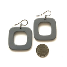 Load image into Gallery viewer, Deco Square Donut Drop Earrings