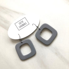 Load image into Gallery viewer, Deco Square Donut Drop Earrings