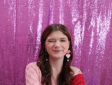 Load image into Gallery viewer, Mismatch Cupid Heart Drop Earrings