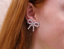 Load image into Gallery viewer, "Love Tied in a Bow" Titanium Earrings
