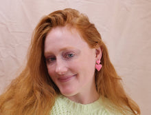 Load image into Gallery viewer, Together Forever- Titanium Heart Earrings