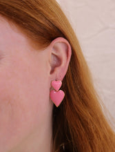 Load image into Gallery viewer, Together Forever- Titanium Heart Earrings