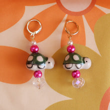 Load image into Gallery viewer, Ceramic Turtle Earrings