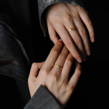 Load image into Gallery viewer, The Golden Age - Ornamental Filigree Fire Opal Engagement Ring 18K Gold