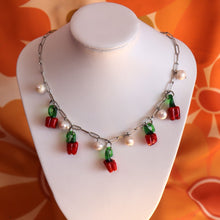 Load image into Gallery viewer, Glass Beaded Bell Pepper Necklace