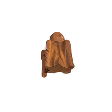 Load image into Gallery viewer, 4" Dark Stained Wooden Musical Grasshopper Percussion Instrument