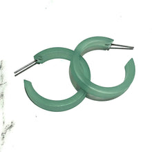 Load image into Gallery viewer, Seafoam Small Classic Hoop Earrings