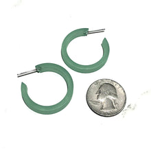 Load image into Gallery viewer, Seafoam Small Classic Hoop Earrings