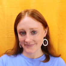 Load image into Gallery viewer, Framed Glass Flower Earring