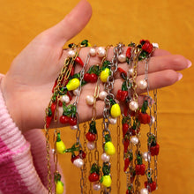 Load image into Gallery viewer, Glass Beaded Chili Pepper Necklace