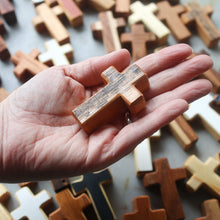 Load image into Gallery viewer, Handmade Wooden Pocket Crosses