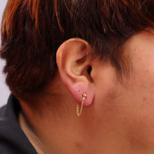 Load image into Gallery viewer, Titanium Looping Ball Stud Earrings
