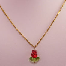 Load image into Gallery viewer, Stainless Steel Glass Bead Single Necklace