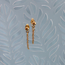 Load image into Gallery viewer, Titanium Looping Ball Stud Earrings