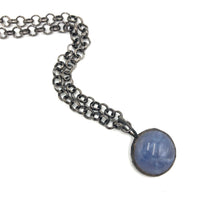 Load image into Gallery viewer, Blue Gemz Disc Layering Necklace - 18mm pendant