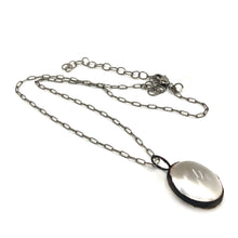 Load image into Gallery viewer, Clear Domed Oval Layering Necklace