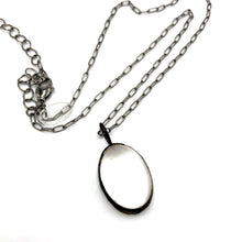 Load image into Gallery viewer, Clear Domed Oval Layering Necklace