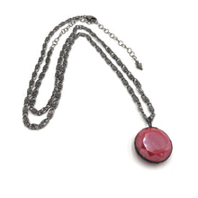 Load image into Gallery viewer, Ruby Luster Chunky Coin Layering Necklace - 28mm Pendant