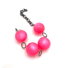 Load image into Gallery viewer, Neon Pink Moonglow Jumbo Stations Bracelet