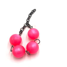Load image into Gallery viewer, Neon Pink Moonglow Jumbo Stations Bracelet